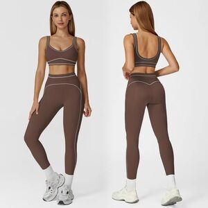 Brown Women's Activewear Set
